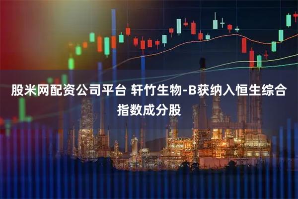 股米网配资公司平台 轩竹生物-B获纳入恒生综合指数成分股