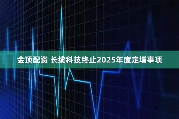 金顶配资 长缆科技终止2025年度定增事项